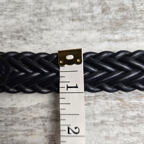 BLUE Woven Faux Leather Vintage Belt - Picture 8 of 12